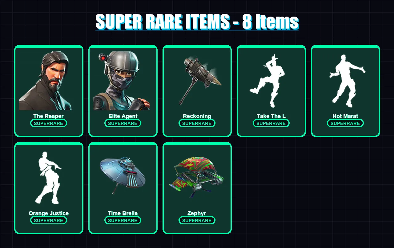 [PC] | The Reaper | Elite Agent | Peter Griffin | Omega | Deadpool | 104 skin | 97 pickaxe | 98 emote | 90 glider | Lv1585