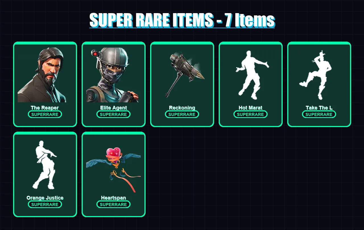 [PC/XBOX] | The Reaper | Elite Agent | Dark Voyager | Dire | Malik | 57 skin | 70 pickaxe | 64 emote | 72 glider | Lv1067 — Fortnite account