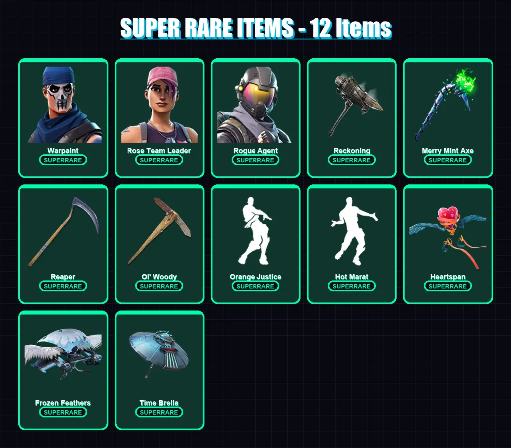 [PC/XBOX/PSN] | Warpaint | Rose Team Leader | Rogue Agent | The Scientist | Zenith | 122 skin | 100 pickaxe | 111 emote | 95 glider | Lv1475