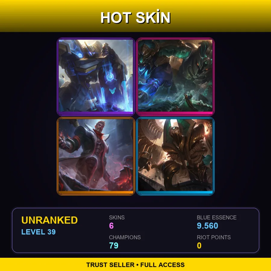 VN | Lv39 | Unranked | 6 Skin | 79 Champ