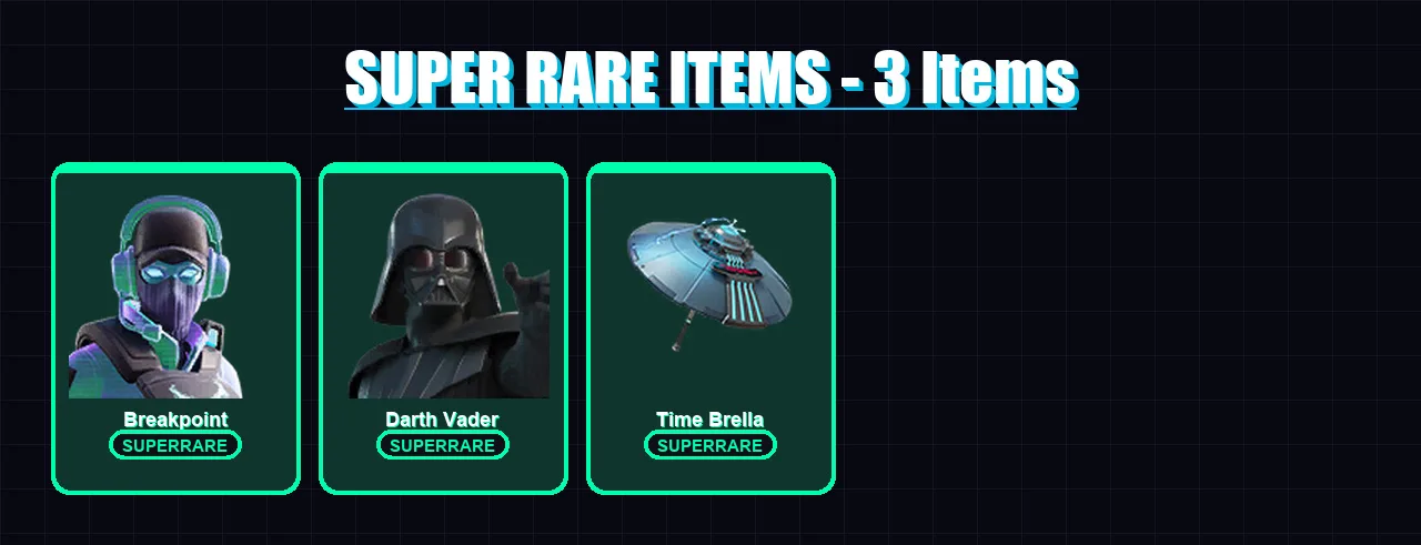 [PC/PSN] | Breakpoint | Darth Vader | Zero | Twyn | The Origin | 200 skin | 217 pickaxe | 136 emote | 156 glider | Lv2996