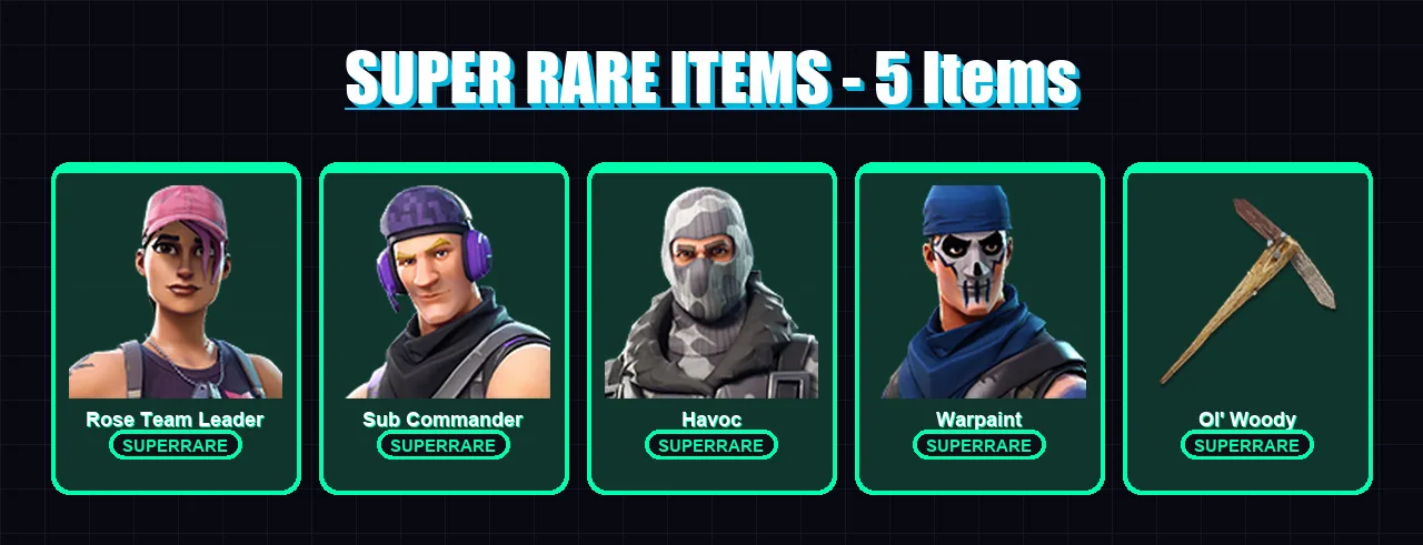 [PC/XBOX/PSN] | Rose Team Leader | Sub Commander | Havoc | Warpaint | Drift | 7 skin | 9 pickaxe | 6 emote | 7 glider | Lv33