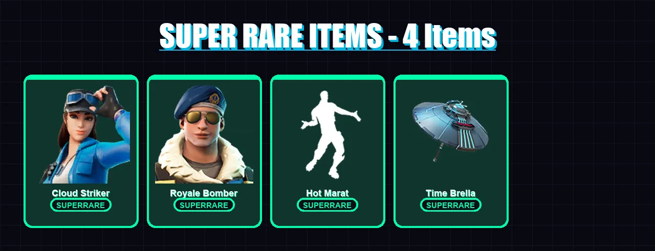 [PS4/PS5/XBOX/PC] | Cloud Striker | Royale Bomber | Peter Griffin | Fade | Omegarok | 39 skin | 48 pickaxe | 43 emote | 49 glider | Lv659 — Fortnite account