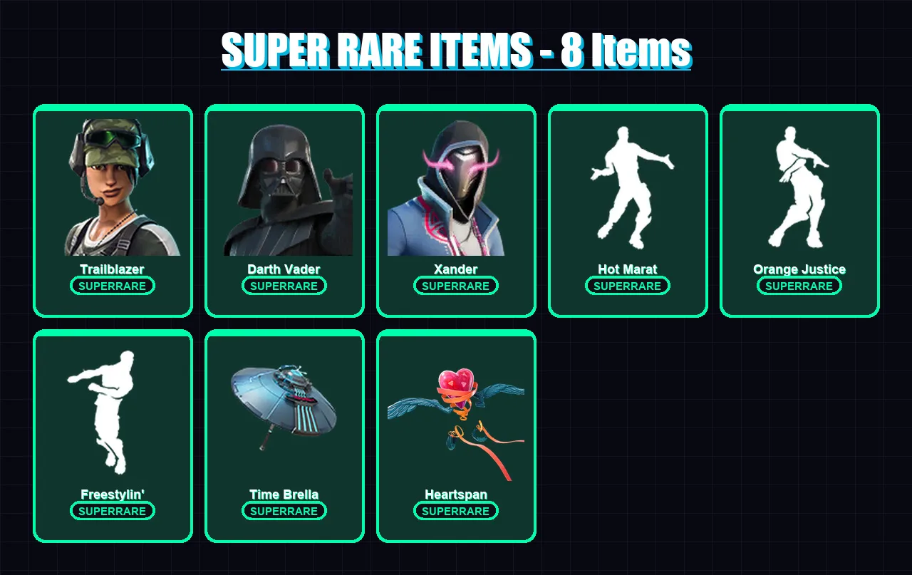 [PC/XBOX/PSN] | Trailblazer | Darth Vader | Xander | Rox | The Cube Queen | 142 skin | 147 pickaxe | 132 emote | 149 glider | Lv2206