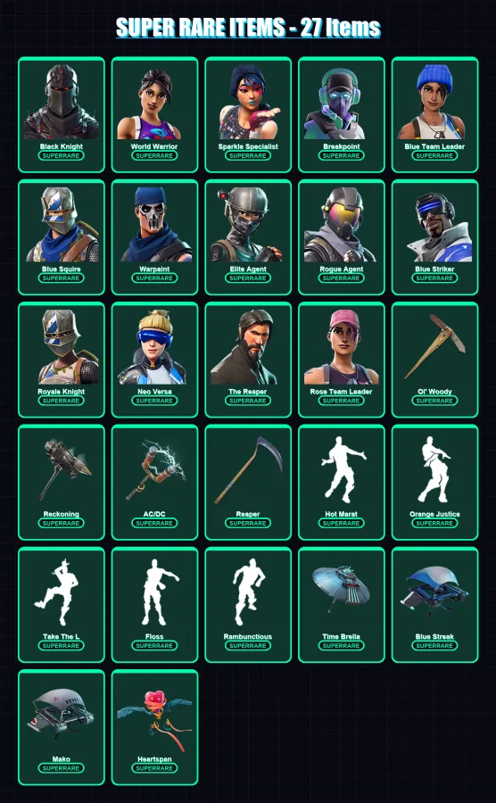 [PS4/PS5/XBOX/PC] | Black Knight | World Warrior | Sparkle Specialist | 119 skin | Lv1814