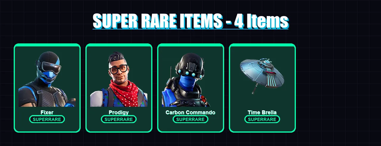 [PC/XBOX] | Fixer | Prodigy | Carbon Commando | Omegarok | Spectra Knight | 32 skin | 79 pickaxe | 69 emote | 66 glider | Lv1103