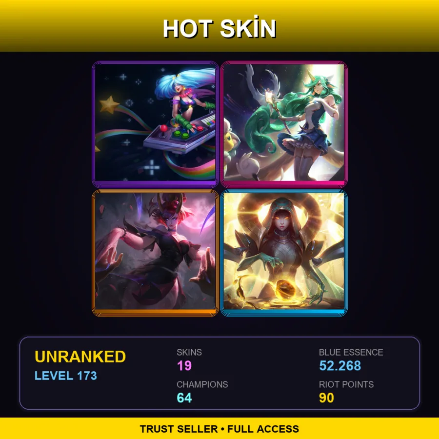 LAS | Lv173 | Unranked | 19 Skin | 64 Champ — Creator Viktor