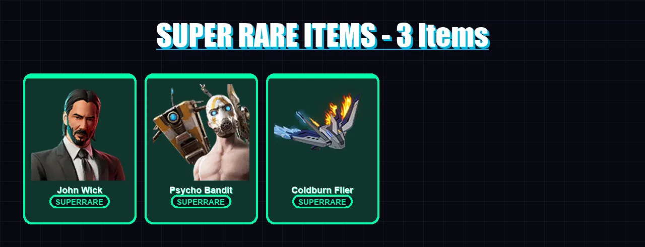 [PC/XBOX/PSN] | John Wick | Psycho Bandit | Son Goku | Midas Rex | All Might | 188 skin | 191 pickaxe | 122 emote | 54 glider | Lv267