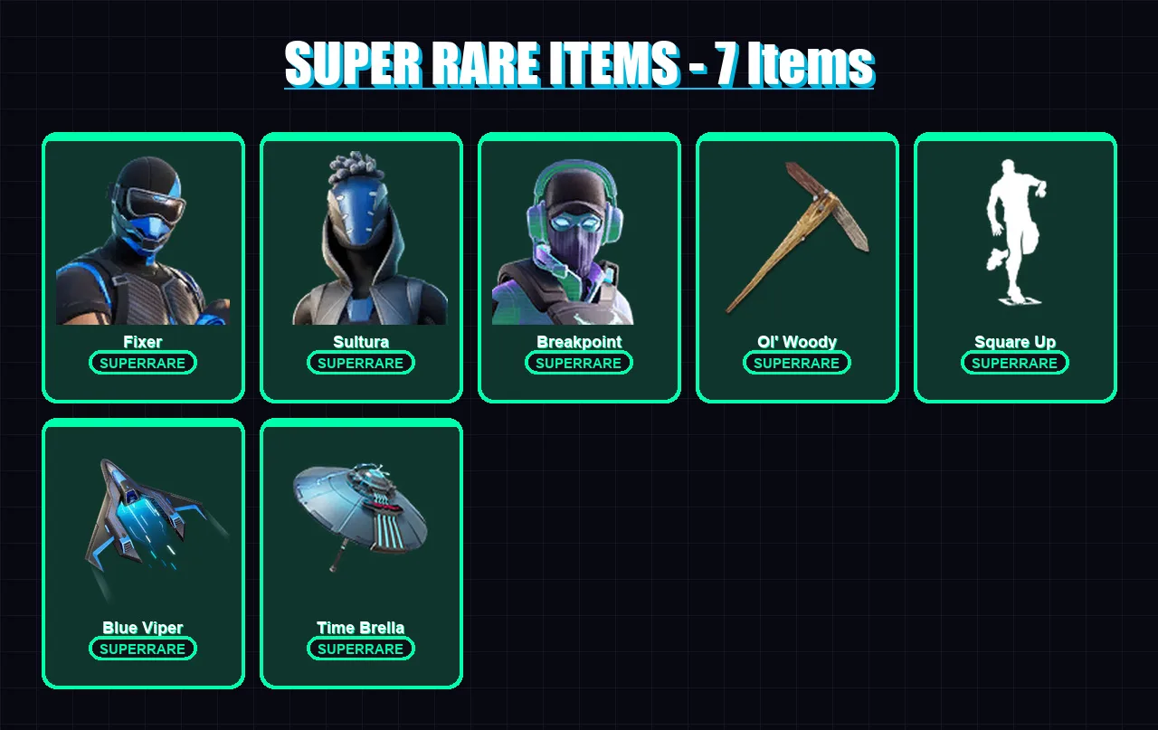 [PS4/PS5/XBOX/PC] | Fixer | Sultura | Breakpoint | Torin | Malik | 74 skin | 86 pickaxe | 65 emote | 74 glider | Lv1001