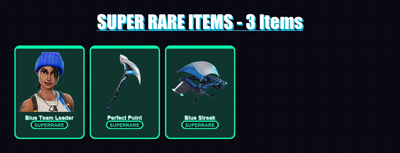 [PS4/PS5/XBOX/PC] | Blue Team Leader | Mandalorian | Lt. Evergreen | Reese | Wooly Warrior | 5 skin | 6 pickaxe | 7 emote | 9 glider | Lv88