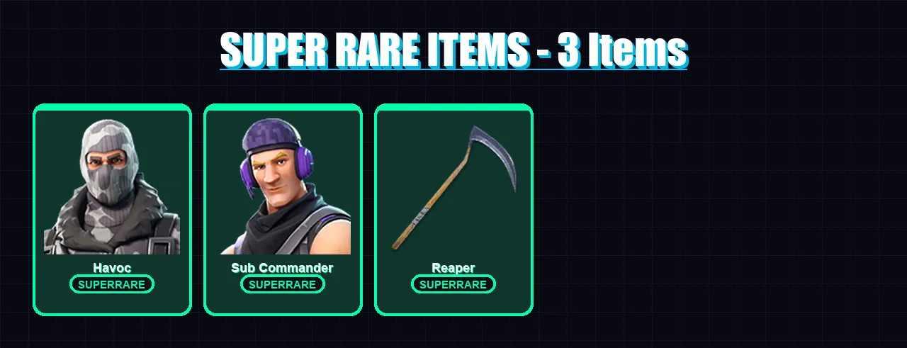 [PC/XBOX/PSN] | Havoc | Sub Commander | Catalyst | Zenith | Rox | 31 skin | 26 pickaxe | 39 emote | 30 glider | Lv402