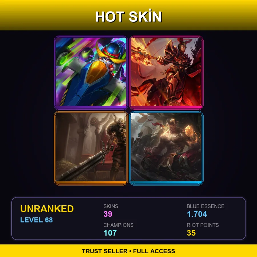 LAS | Lv68 | Unranked | 39 Skin | 107 Champ — Dark Waters Vladimir
