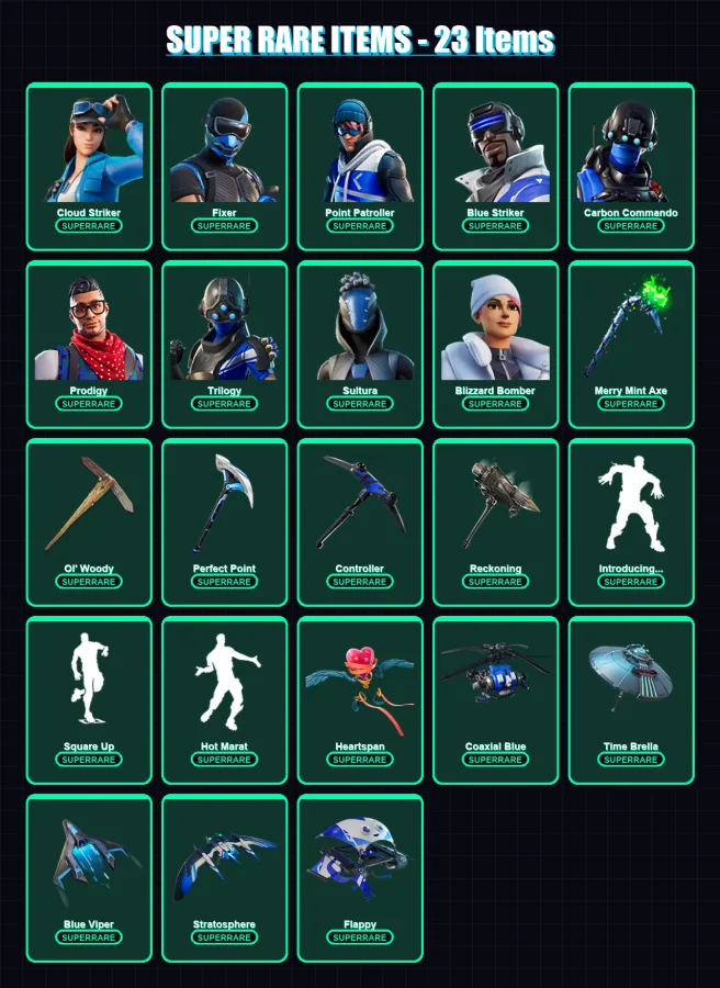[PS4/PS5/XBOX/PC] | Cloud Striker | Fixer | Point Patroller | 146 skin | Lv2210