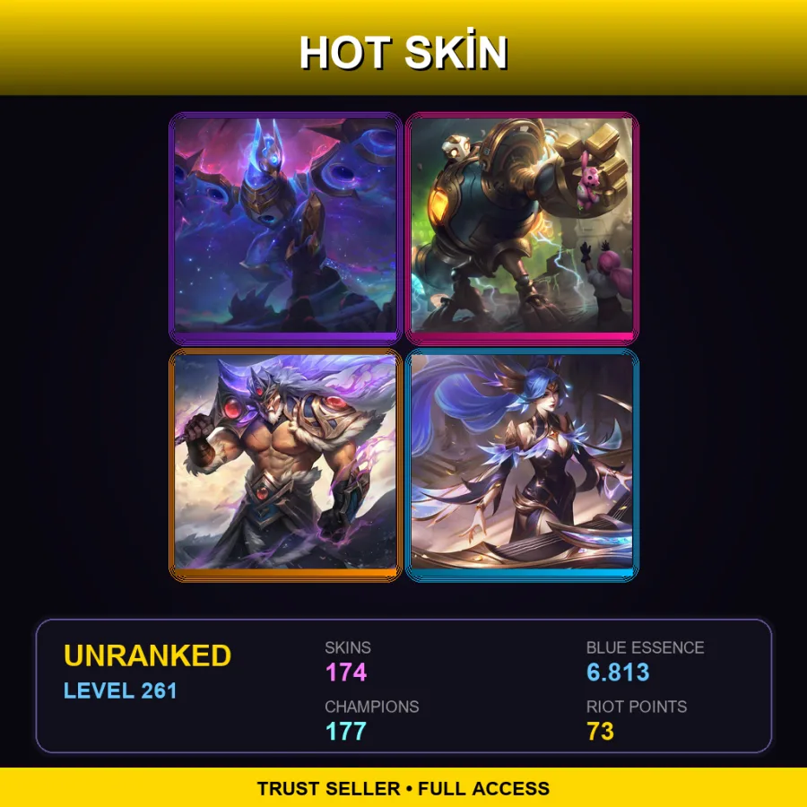 LAS | Lv261 | Unranked | 174 Skin | 177 Champ