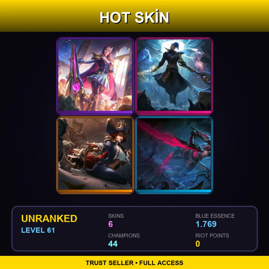 LAN | Lv61 | Unranked | 6 Skin | 44 Champ — Veigar Greybeard