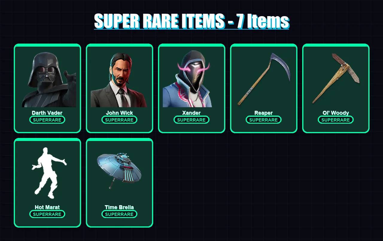 [PC/PSN] | Darth Vader | John Wick | Xander | Frozen Red Knight | The Ageless | 345 skin | 400 pickaxe | 286 emote | 267 glider | Lv3315