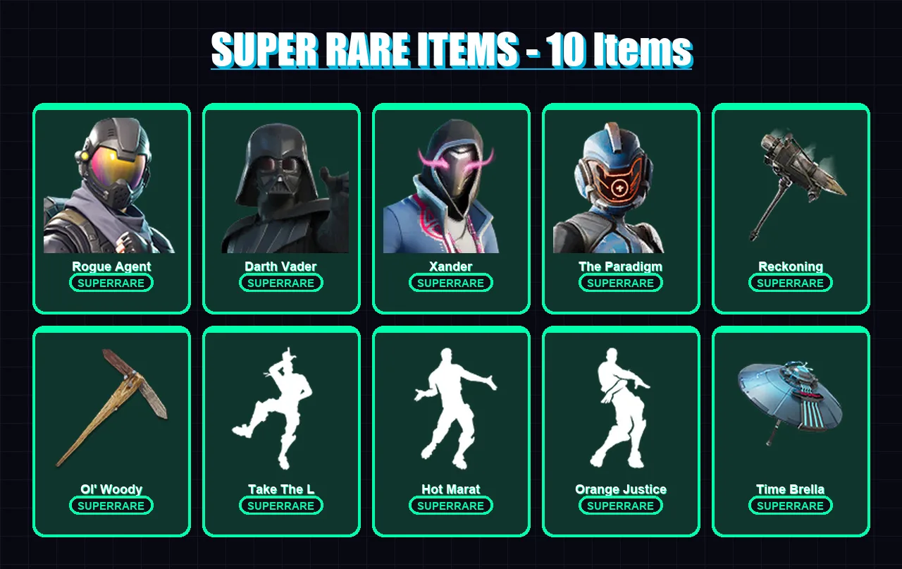 [PC/PSN] | Rogue Agent | Darth Vader | Xander | The Paradigm | Zenith | 262 skin | 253 pickaxe | 207 emote | 209 glider | Lv3150 — Fortnite account