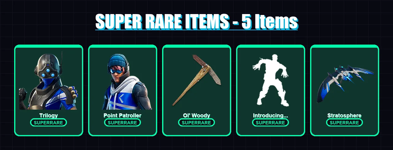 [PS4/PS5/XBOX/PC] | Trilogy | Point Patroller | Deadpool | Gear Specialist Maya | Eternal Knight | 26 skin | 24 pickaxe | 32 emote | 26 glider | Lv4