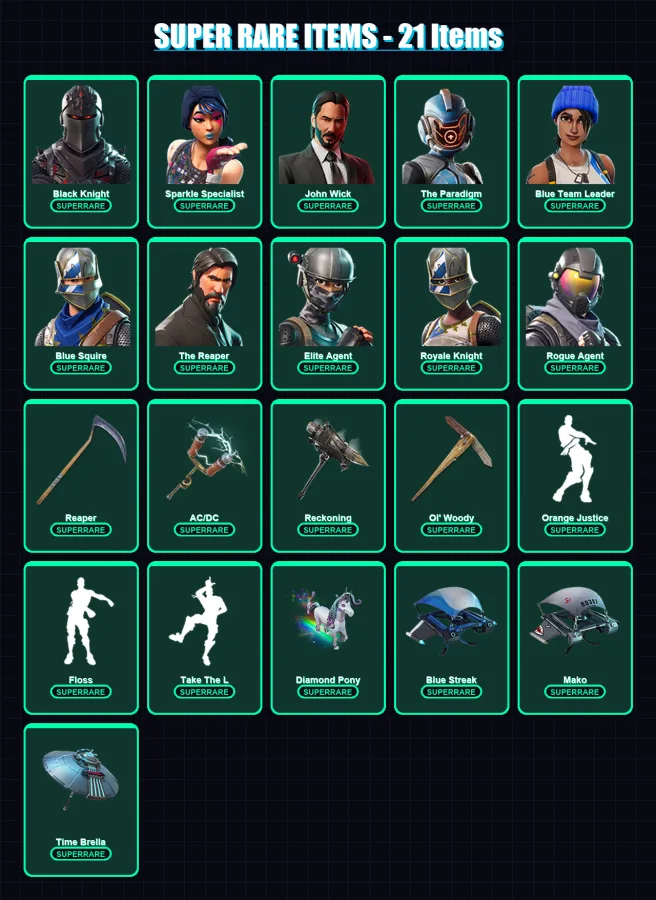 [PS4/PS5/XBOX/PC] | Black Knight | Sparkle Specialist | John Wick | 362 skin | Lv2891
