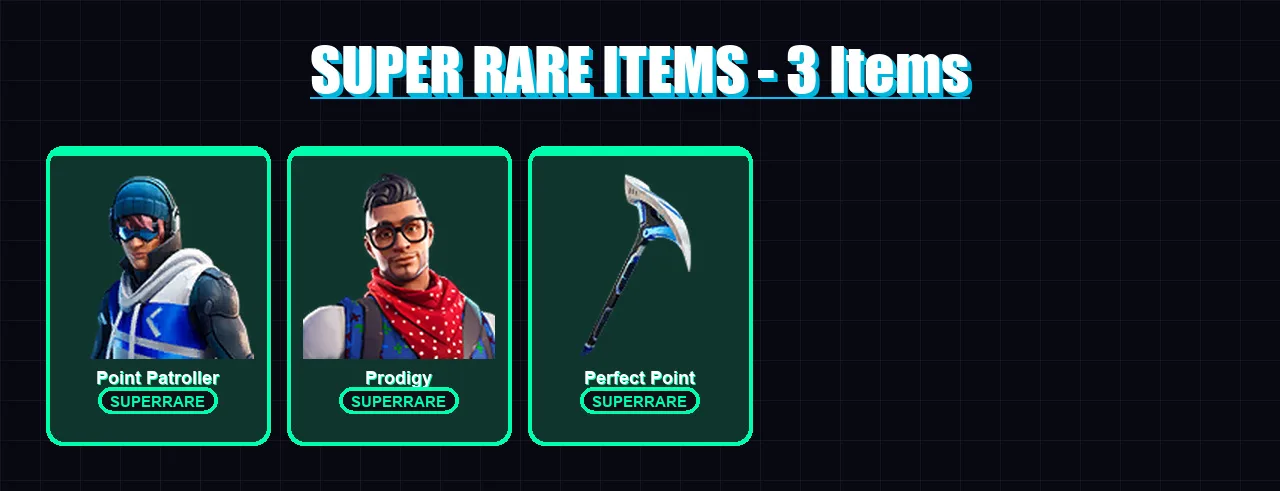 [PS4/PS5/XBOX/PC] | Point Patroller | Prodigy | Zenith | Sentinel | Rox | 17 skin | 20 pickaxe | 23 emote | 22 glider | Lv304