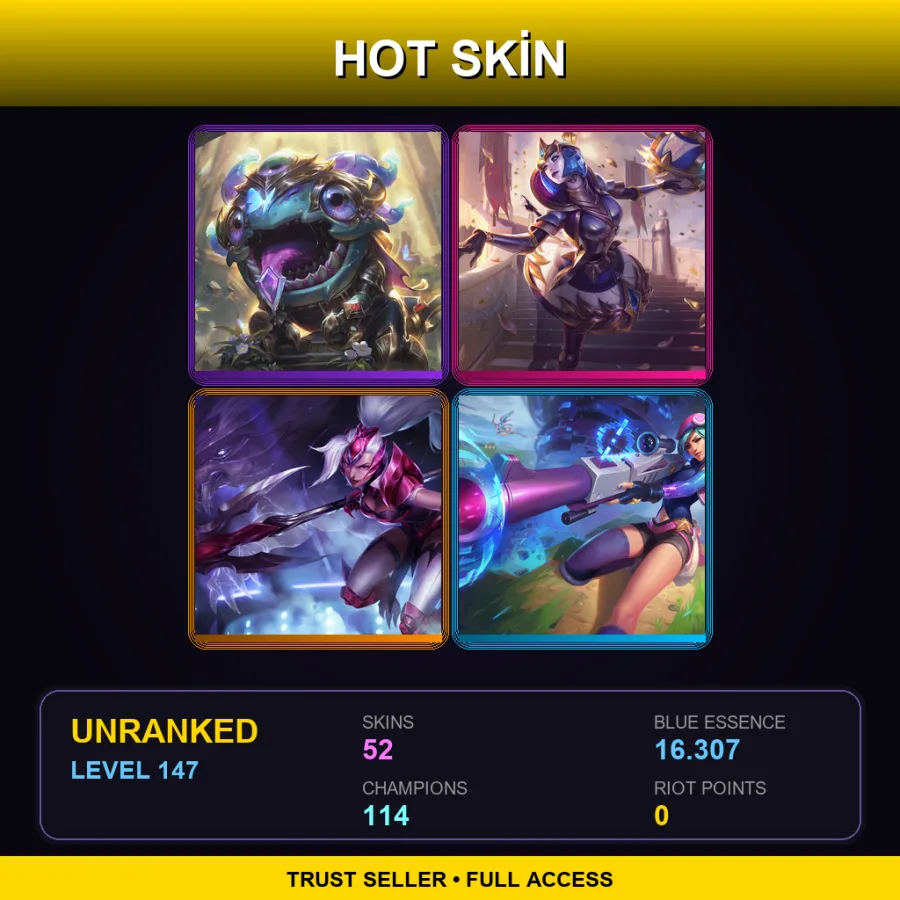 SG | Lv147 | Unranked | 52 Skin | 114 Champ — Debonair Jayce