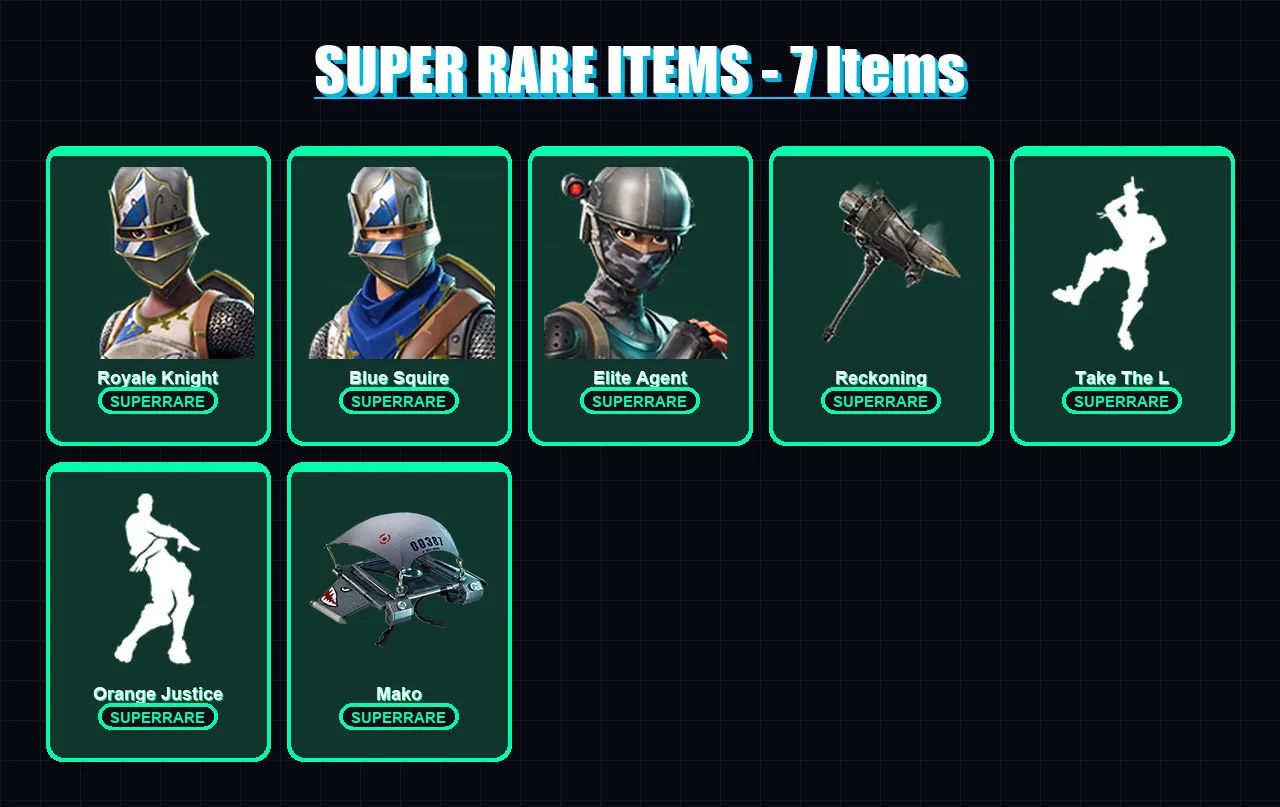 [PS4/PS5/XBOX/PC] | Royale Knight | Blue Squire | Elite Agent | Hybrid | Blackheart | 26 skin | 21 pickaxe | 33 emote | 28 glider | Lv450 — Fortnite account