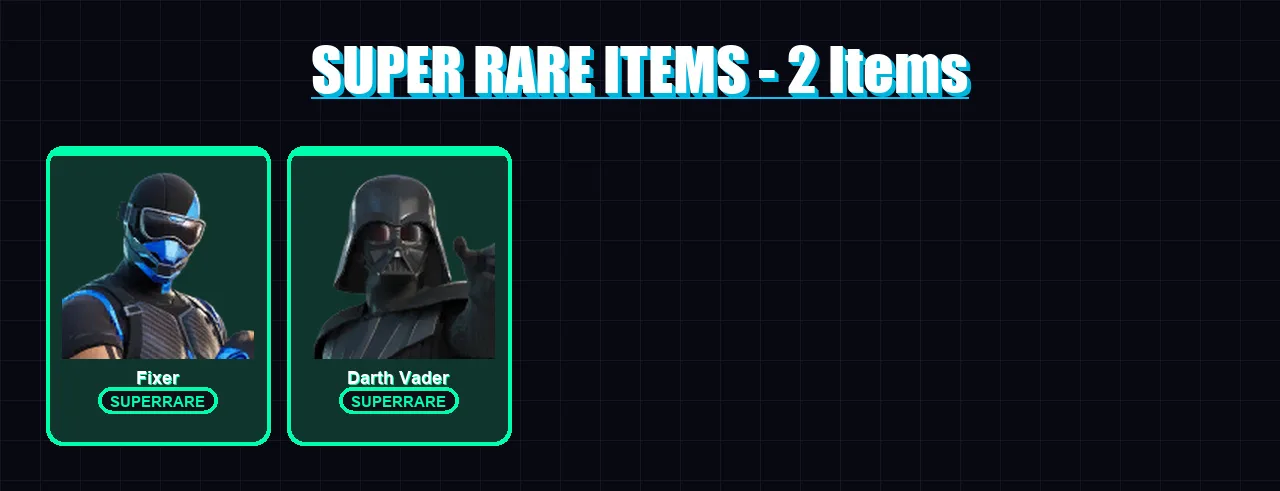 [PC/XBOX/PSN] | Fixer | Darth Vader | Malik | Era | Ronin | 50 skin | 52 pickaxe | 41 emote | 47 glider | Lv710 — Fortnite account