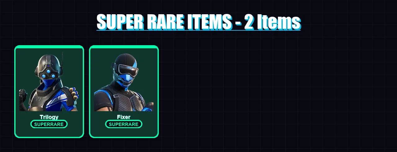[PS4/PS5/XBOX/PC] | Trilogy | Fixer | Rox | Gear Specialist Maya | Ronin | 82 skin | 105 pickaxe | 83 emote | 97 glider | Lv1457