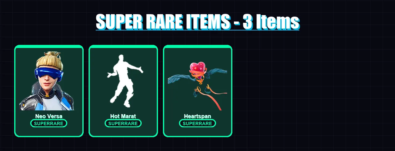 [PS4/PS5/XBOX/PC] | Neo Versa | Fallen Love Ranger | Hybrid | Blackheart | Lynx | 47 skin | 43 pickaxe | 62 emote | 51 glider | Lv794