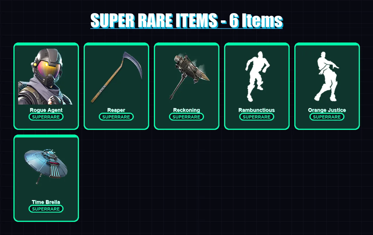 [PS4/PS5/PC] | Rogue Agent | Fade | The Foundation | Carbide | Red Knight | 115 skin | 118 pickaxe | 119 emote | 107 glider | Lv1228