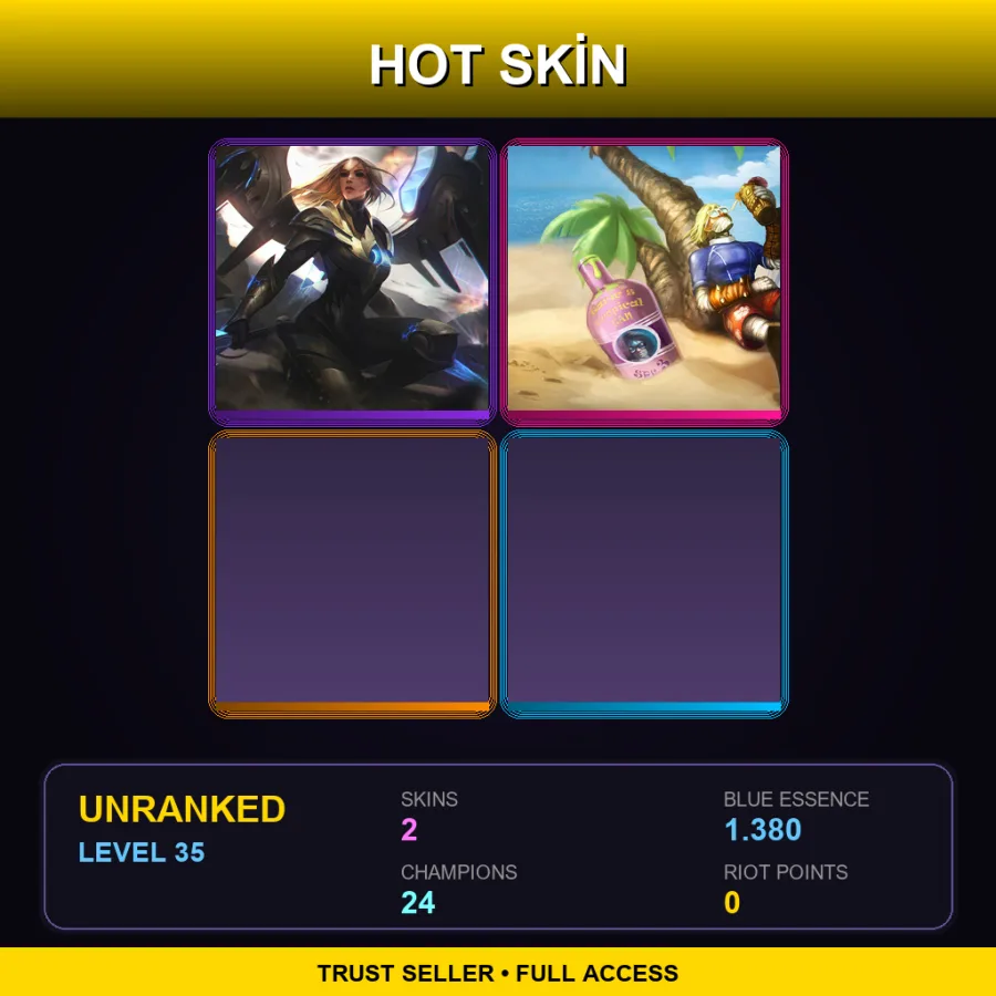 EUW | Lv35 | Unranked | 2 Skin | 24 Champ