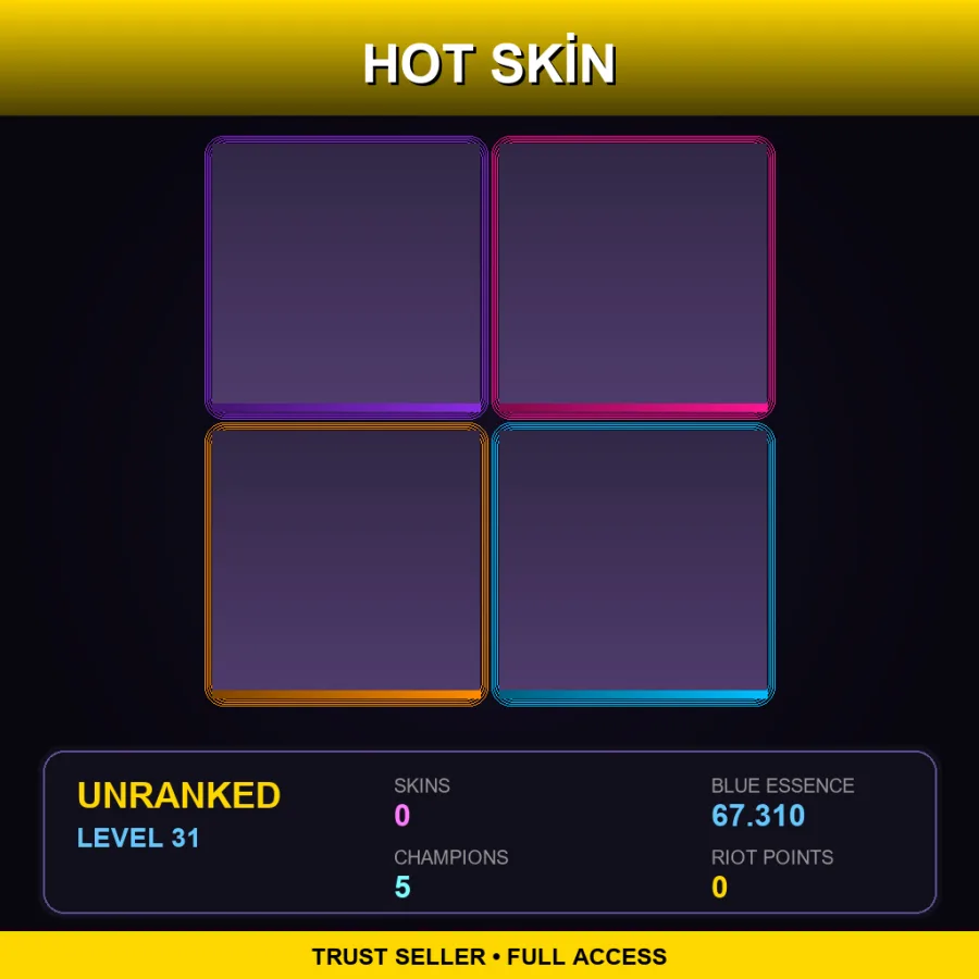EUW | Lv31 | Unranked | 0 Skin | 5 Champ
