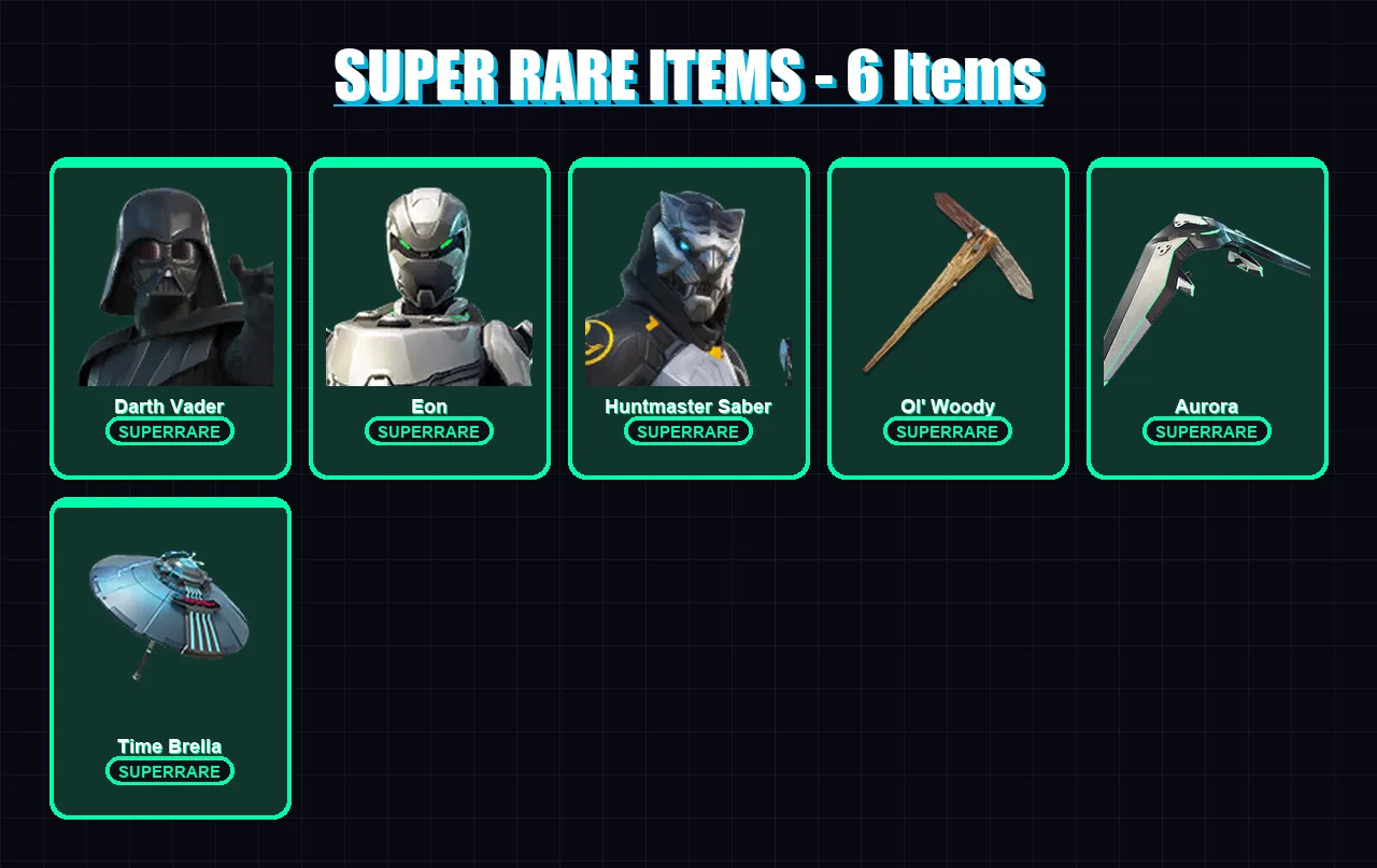 [PC/XBOX/PSN] | Darth Vader | Eon | Huntmaster Saber | Era | Peter Griffin | 202 skin | 243 pickaxe | 198 emote | 171 glider | Lv2608 — Fortnite account
