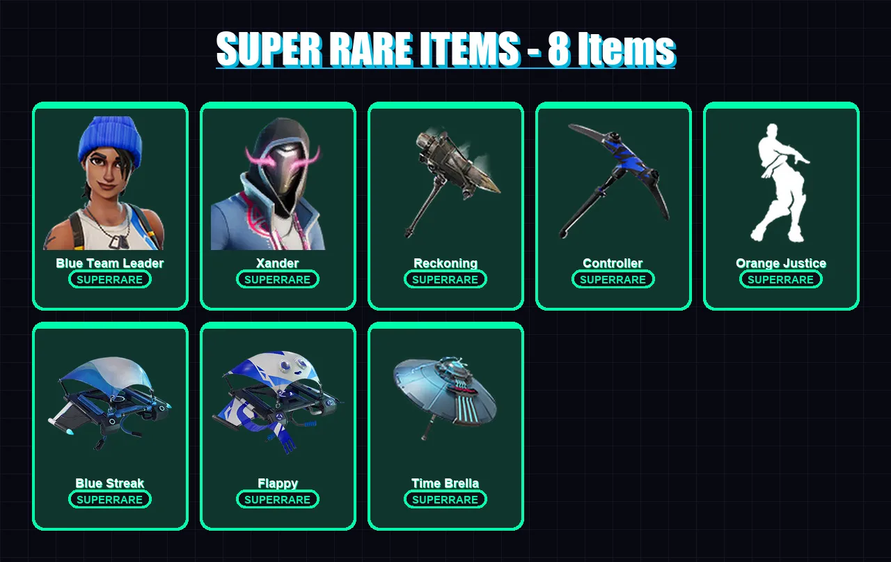 [PS4/PS5/XBOX/PC] | Blue Team Leader | Xander | Ragnarok | Gear Specialist Maya | Ruin | 61 skin | 67 pickaxe | 62 emote | 77 glider | Lv1073