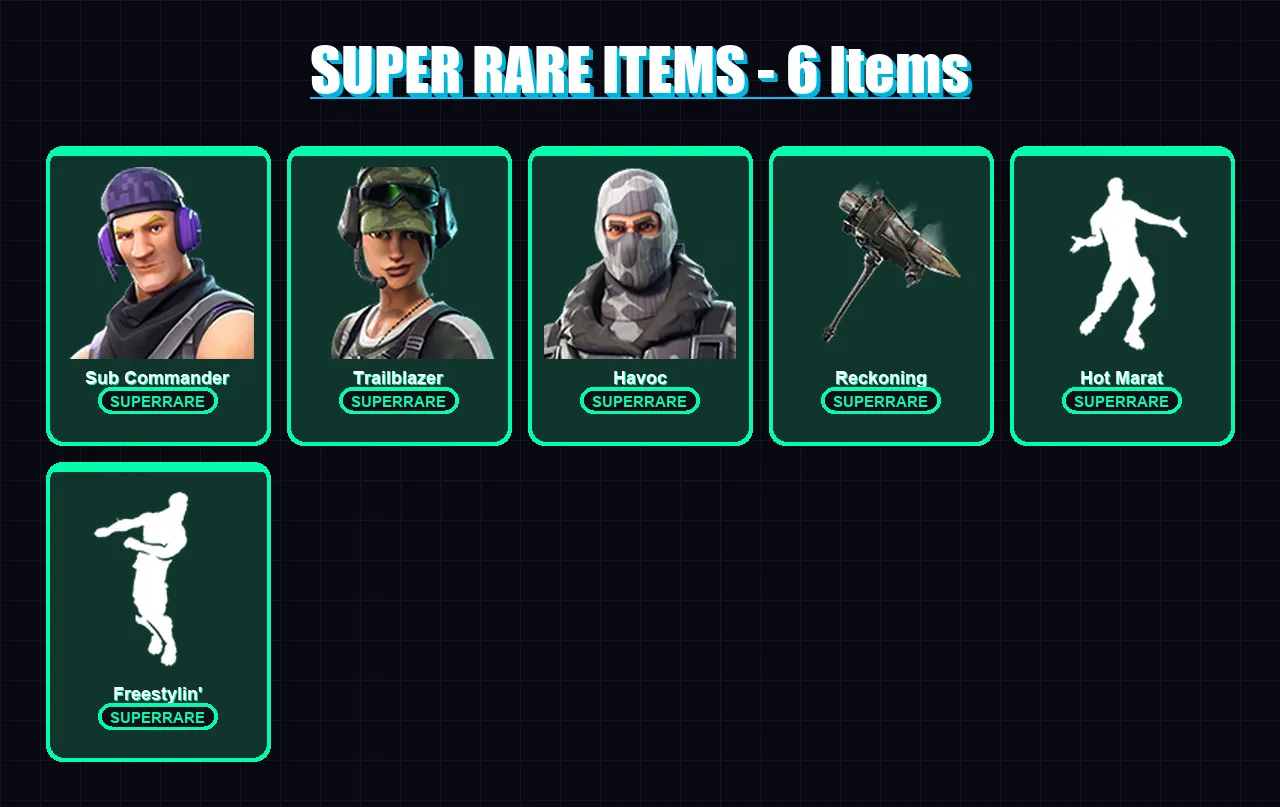 [PC/XBOX/PSN] | Sub Commander | Trailblazer | Havoc | A.I.M. | Lynx | 14 skin | 10 pickaxe | 13 emote | 14 glider | Lv123 — Fortnite account