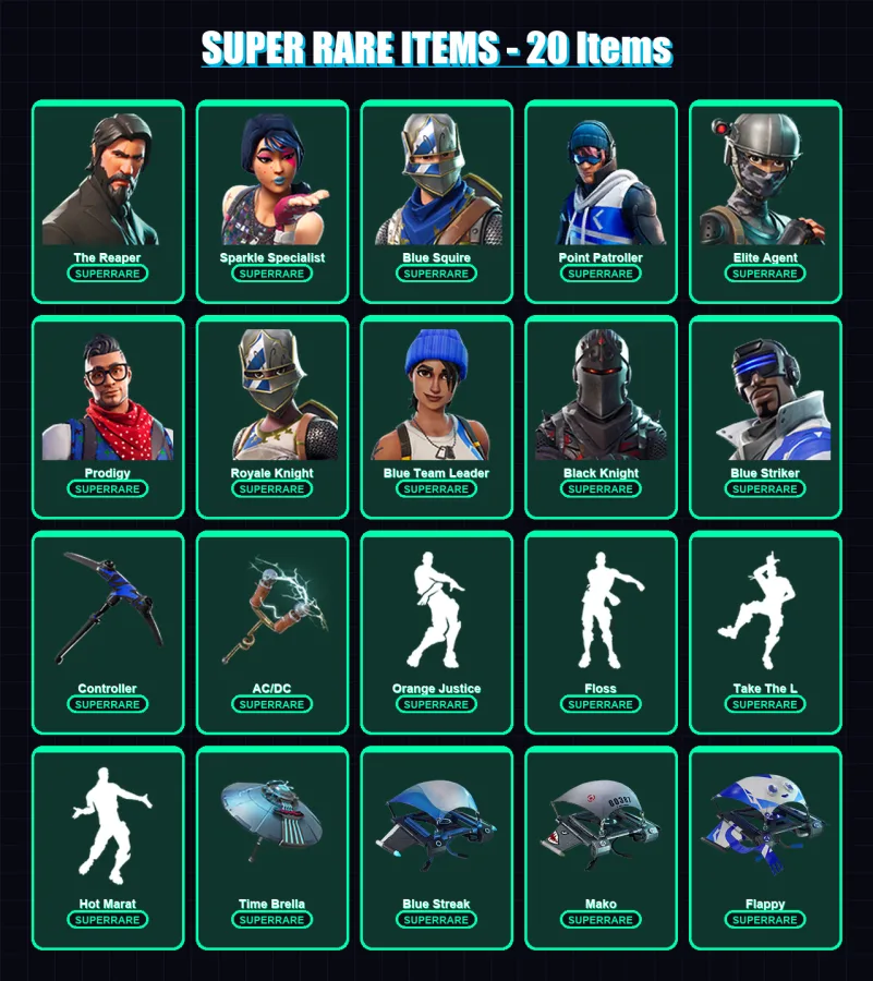 [PS4/PS5/XBOX/PC] | The Reaper | Sparkle Specialist | Blue Squire | 46 skin | Lv968