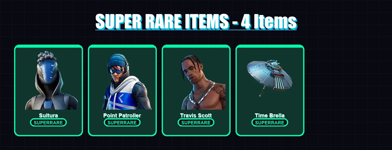 [PC/XBOX/PSN] | Sultura | Point Patroller | Travis Scott | Midas | Gear Specialist Maya | 97 skin | 148 pickaxe | 114 emote | 128 glider | Lv2349