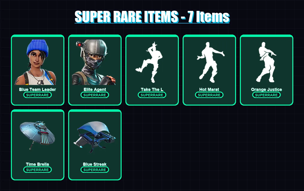 [PC/XBOX/PSN] | Blue Team Leader | Elite Agent | Valor | Deadpool | Midas | 36 skin | 36 pickaxe | 44 emote | 37 glider | Lv538