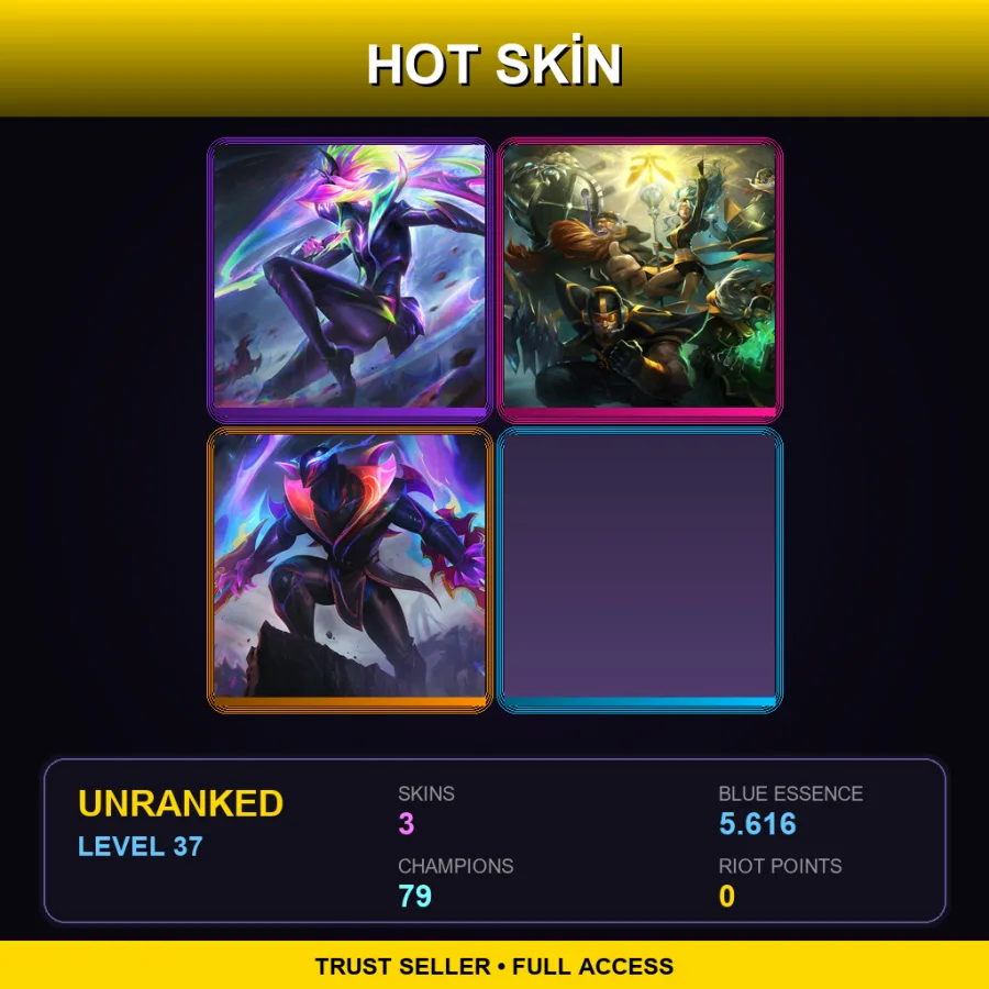 VN | Lv37 | Unranked | 3 Skin | 79 Champ