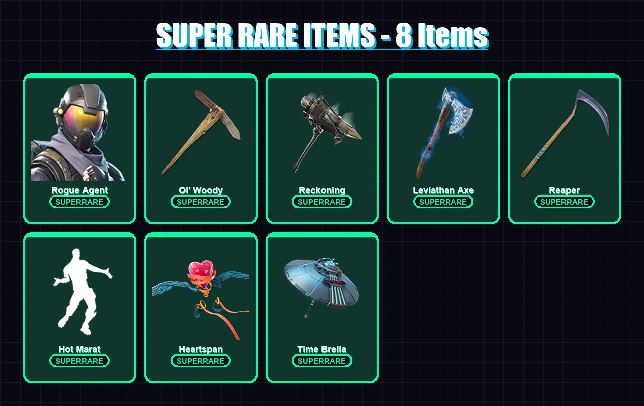 [PC] | Rogue Agent | The Scientist | Fusion | Zeus | Frozen Raven | 259 skin | 246 pickaxe | 217 emote | 186 glider | Lv2736