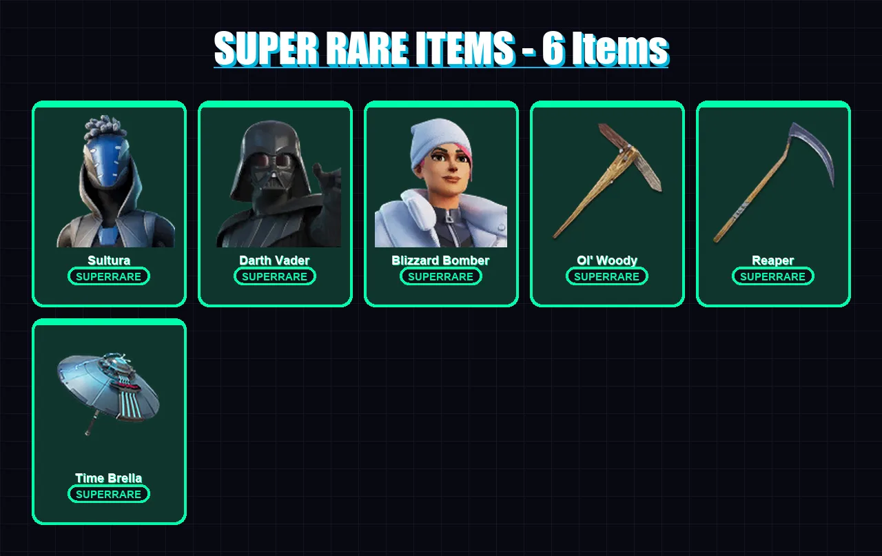 [PS4/PS5/PC] | Sultura | Darth Vader | Blizzard Bomber | Ronin | Omegarok | 110 skin | 130 pickaxe | 139 emote | 119 glider | Lv2190 — Fortnite account