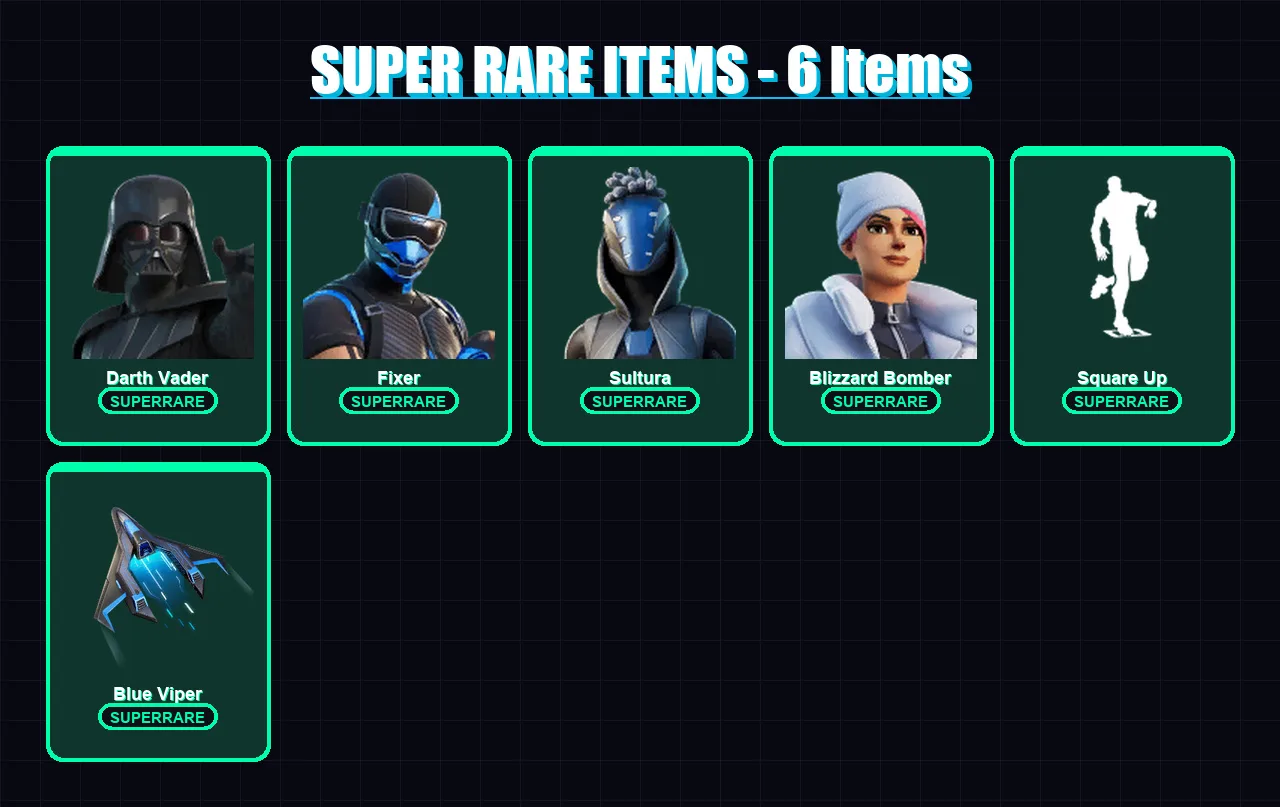 [PS4/PS5/XBOX/PC] | Darth Vader | Fixer | Sultura | Blizzard Bomber | Nezumi | 108 skin | 117 pickaxe | 90 emote | 108 glider | Lv1548