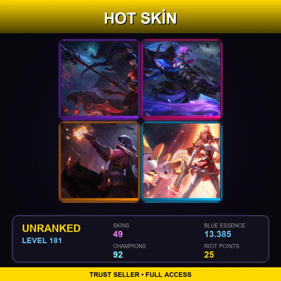 EUNE | Lv181 | Unranked | 49 Skin | 92 Champ — Heartpiercer Fiora