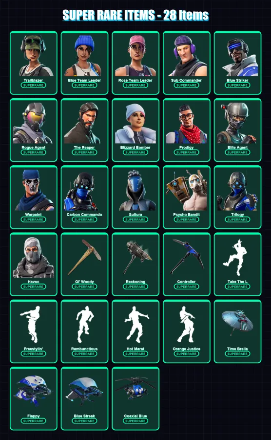 [PS4/PS5/XBOX/PC] | Trailblazer | Blue Team Leader | Rose Team Leader | 84 skin | Lv923