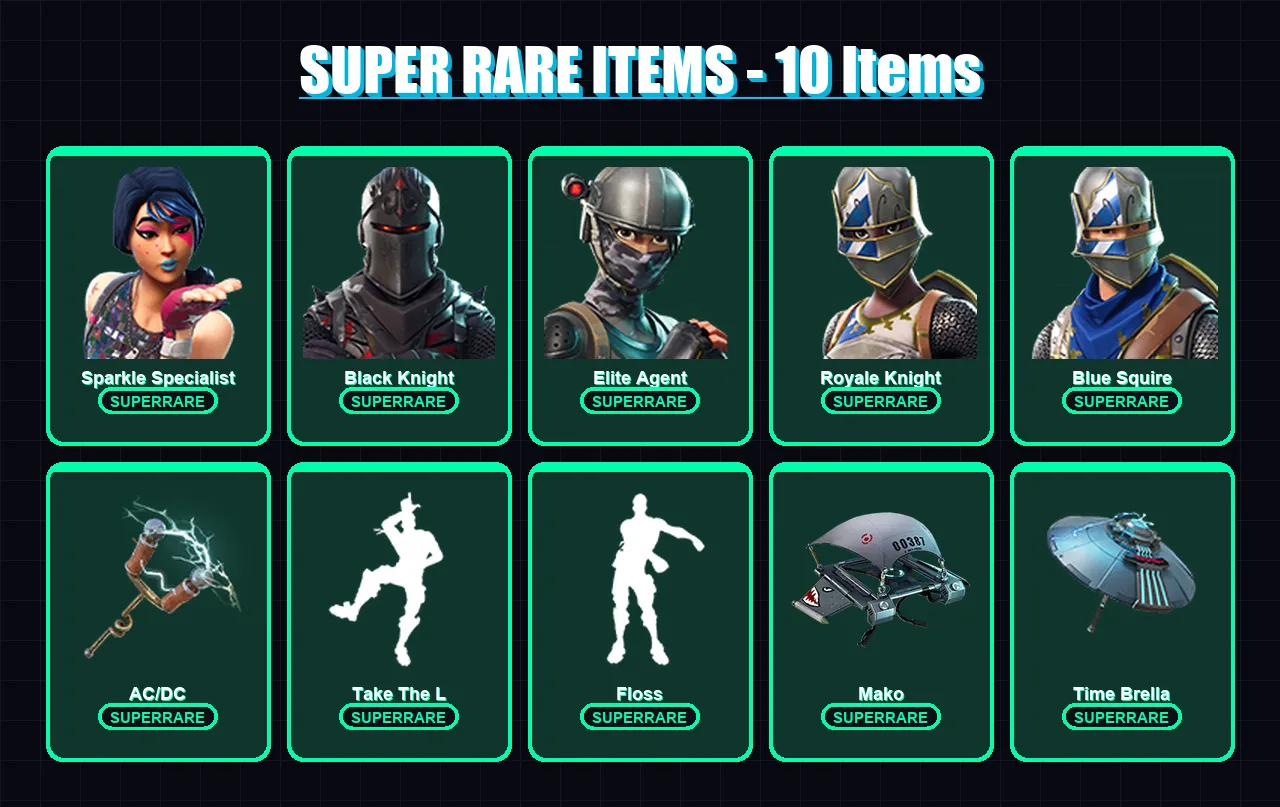 [PC/XBOX/PSN] | Sparkle Specialist | Black Knight | Elite Agent | Royale Knight | Blue Squire | 14 skin | 23 pickaxe | 23 emote | 32 glider | Lv577 — Fortnite account
