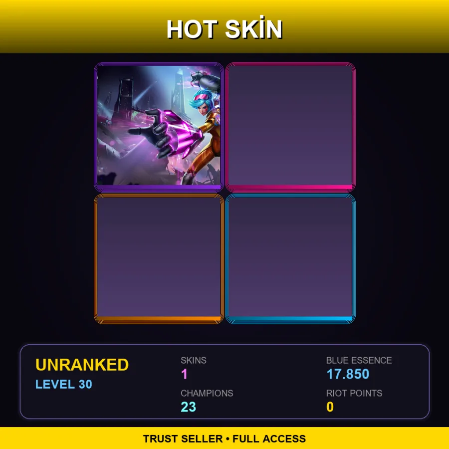 EUNE | Lv30 | Unranked | 1 Skin | 23 Champ