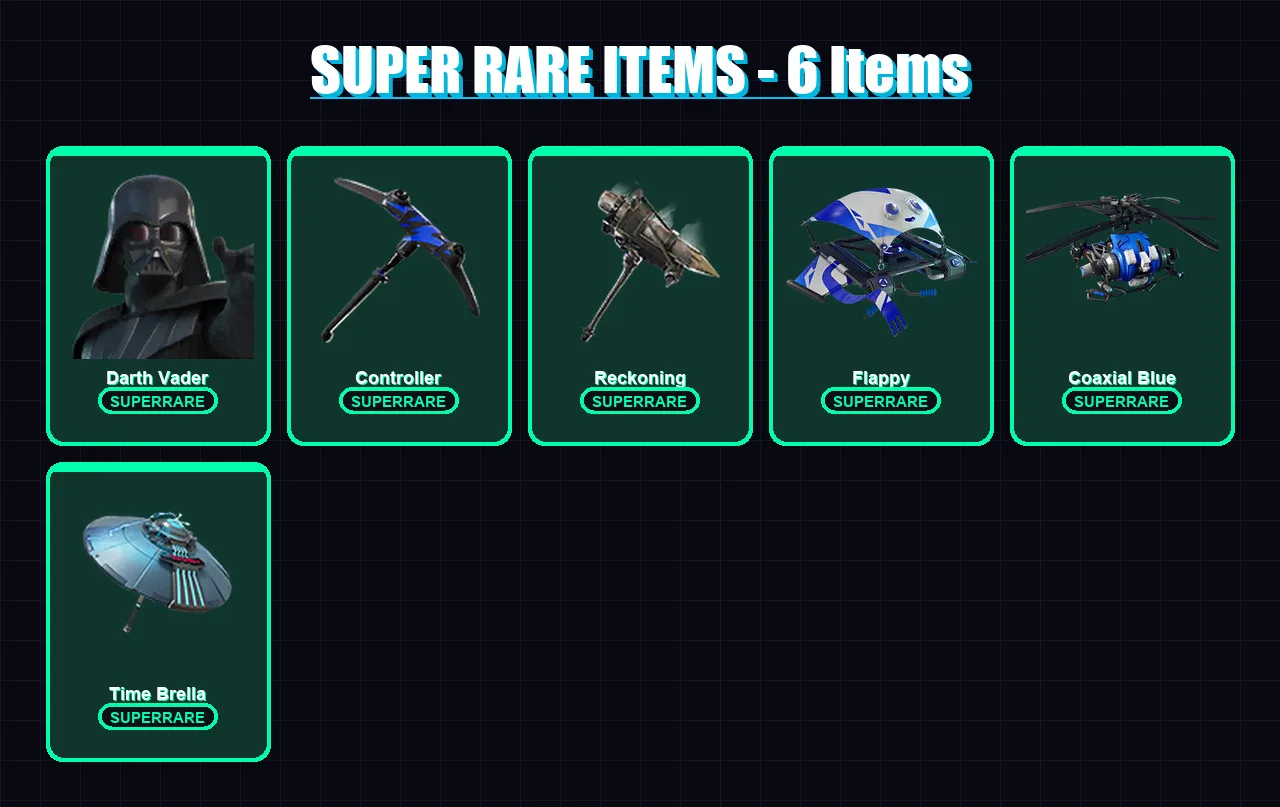 [PS4/PS5/XBOX/PC] | Darth Vader | Lynx | Sentinel | Ultima Knight | Deadpool | 233 skin | 297 pickaxe | 248 emote | 251 glider | Lv4435