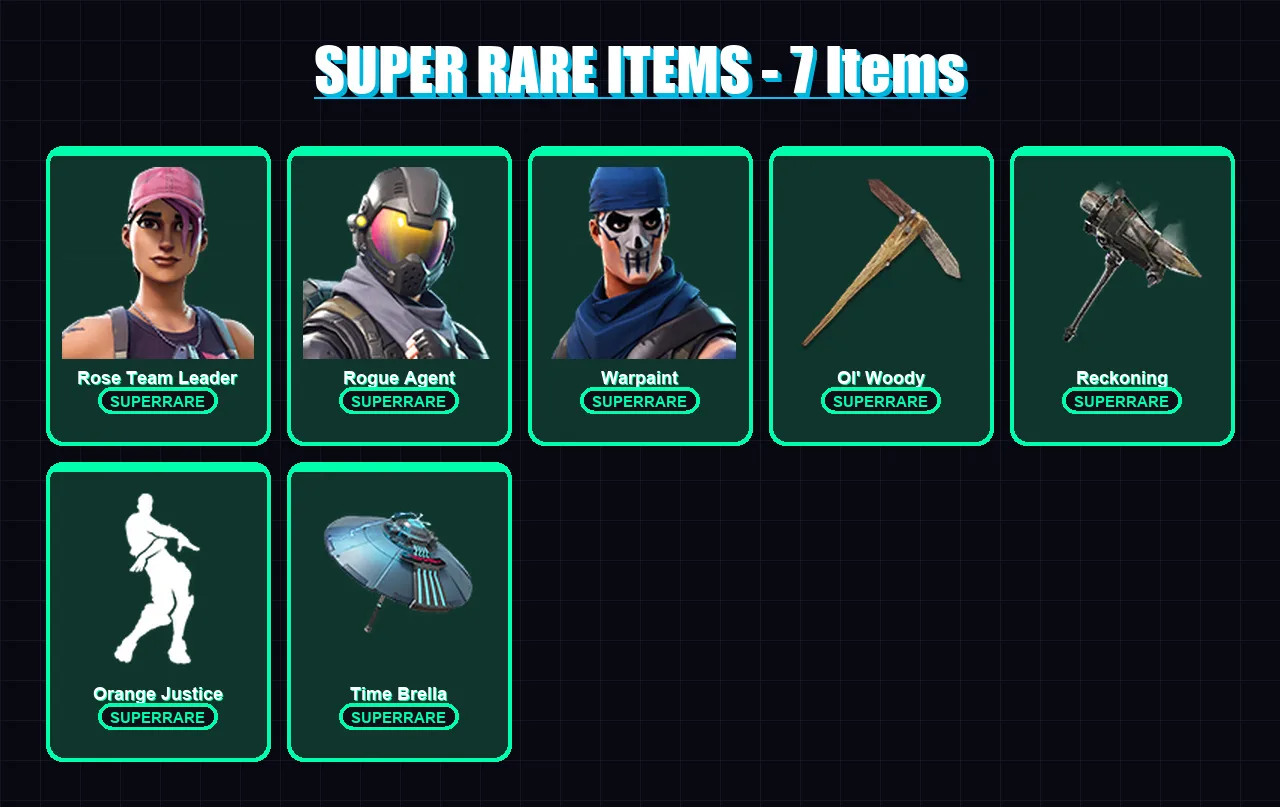 [PC/PSN] | Rose Team Leader | Rogue Agent | Warpaint | Deadpool | Lynx | 84 skin | 108 pickaxe | 70 emote | 102 glider | Lv1322
