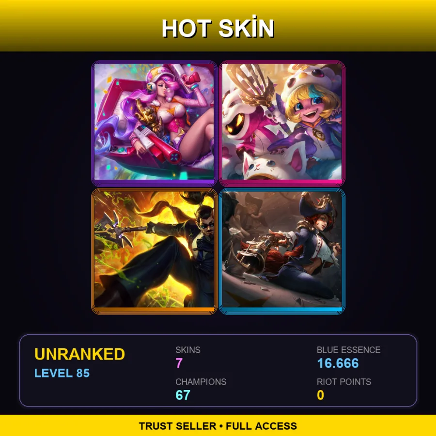 LAN | Lv85 | Unranked | 7 Skin | 67 Champ — Pharaoh Amumu