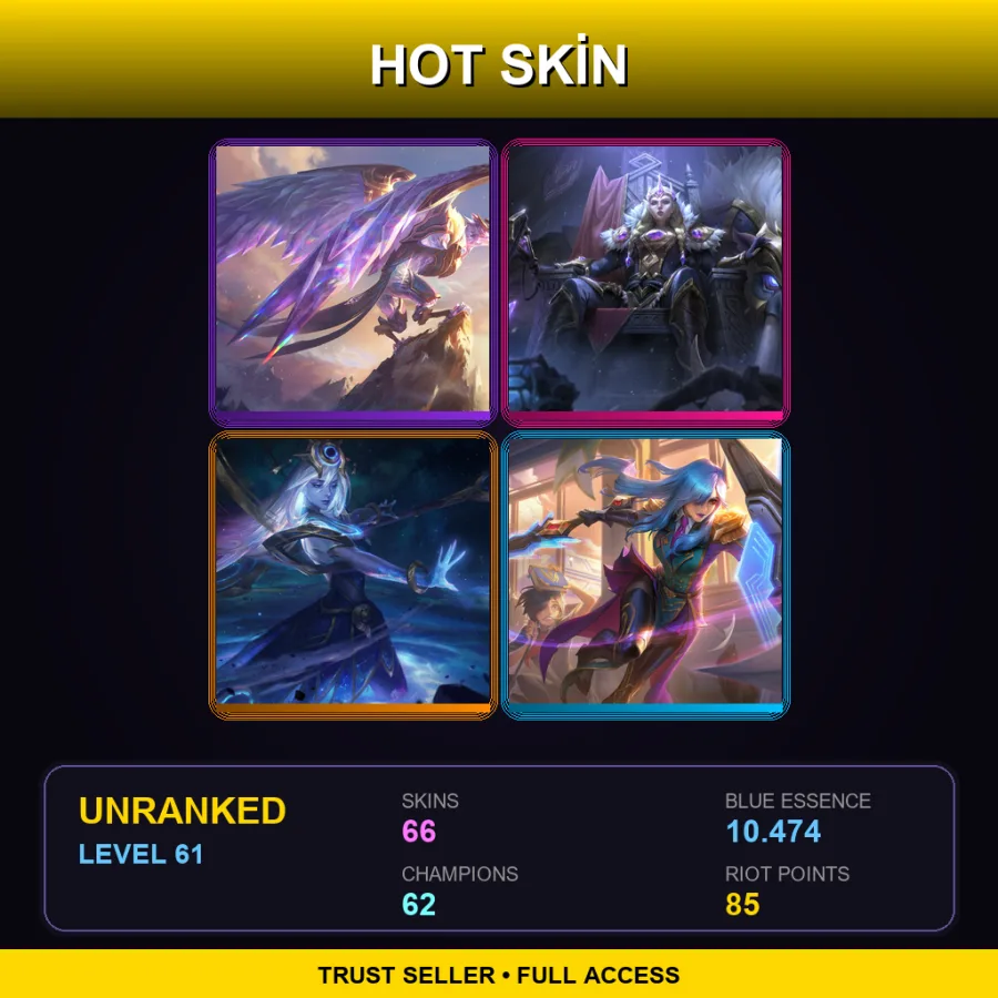 BR | Lv61 | Unranked | 66 Skin | 62 Champ